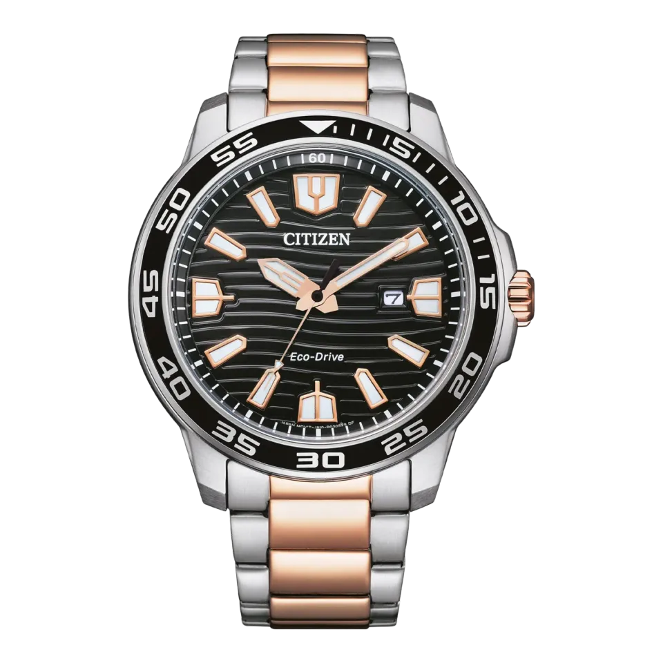 Citizen AW1524-84E horloge zwart met stofband