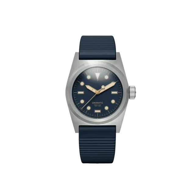 Unimatic Modello Due U2S-8N horloge blauw fieldwatch