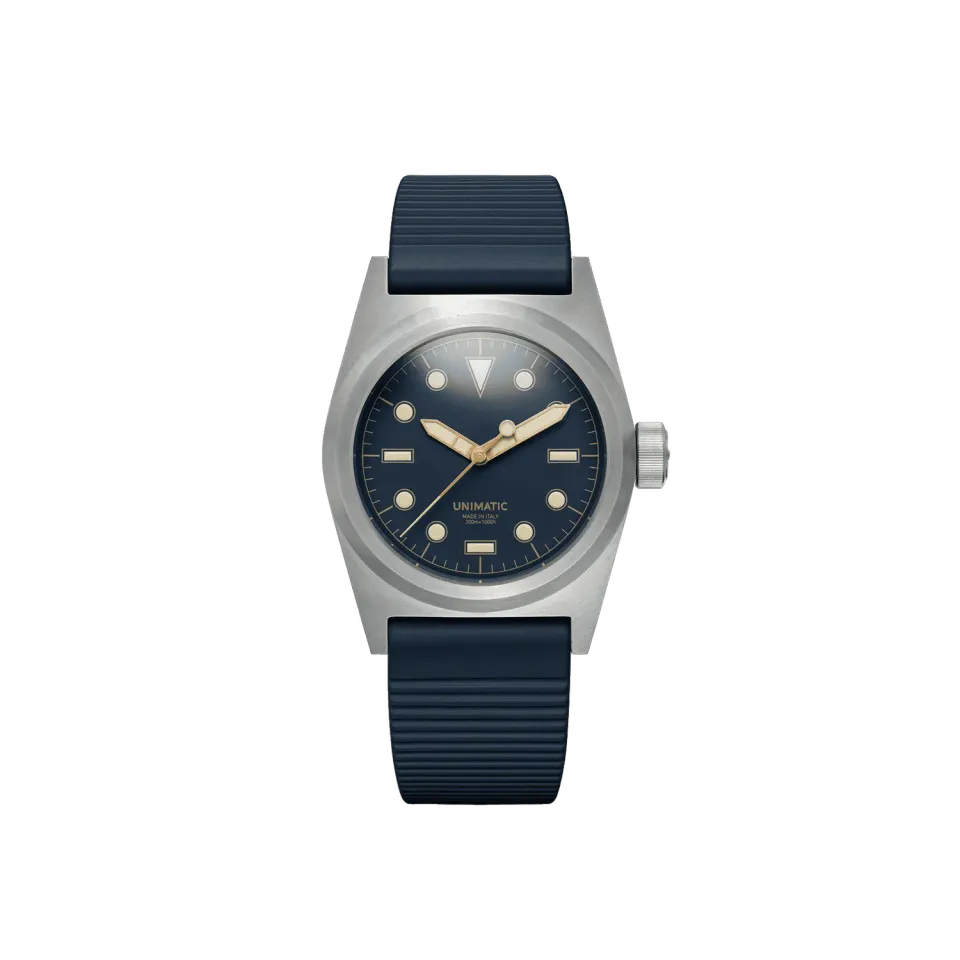 Unimatic Modello Due U2S-8N horloge blauw fieldwatch