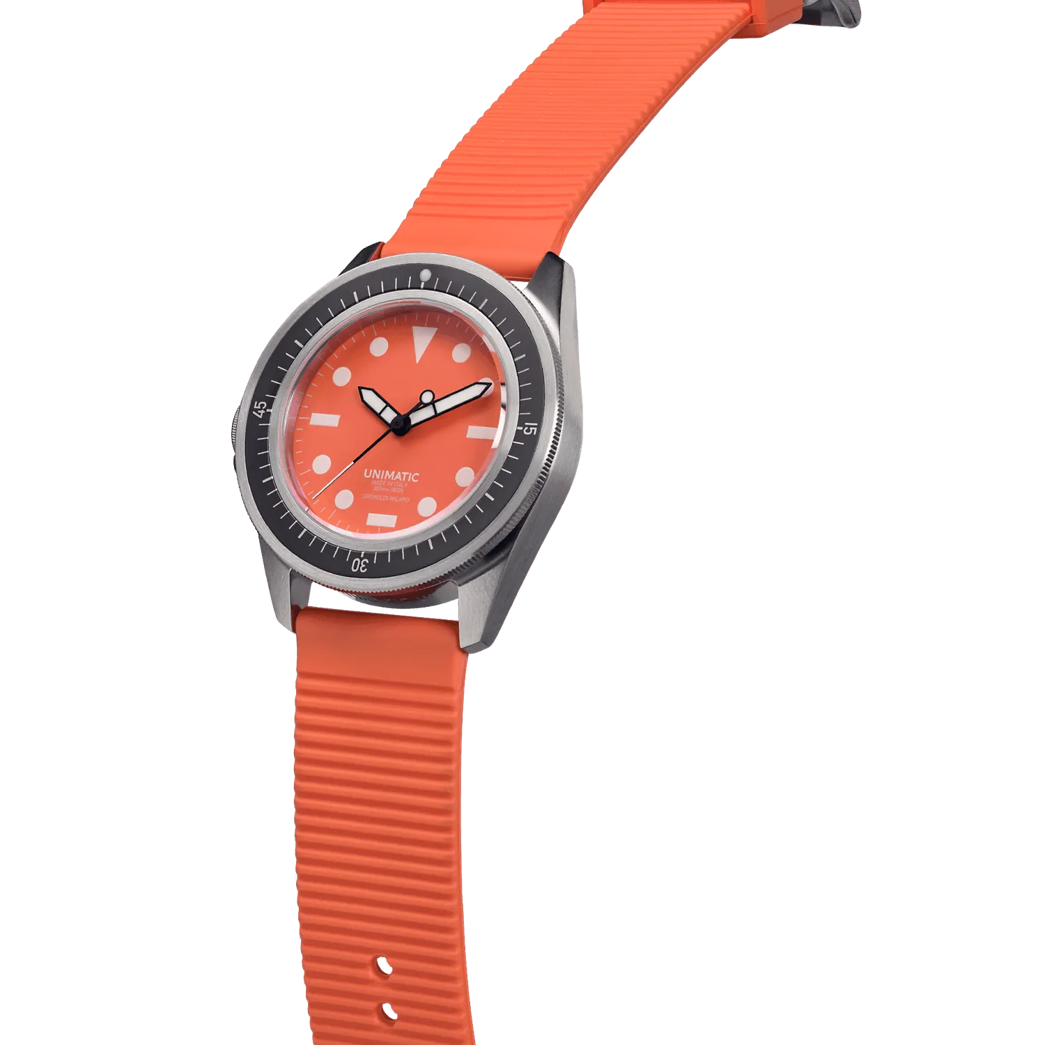 Unimatic Modello Uno U1-GM horloge oranje 300m