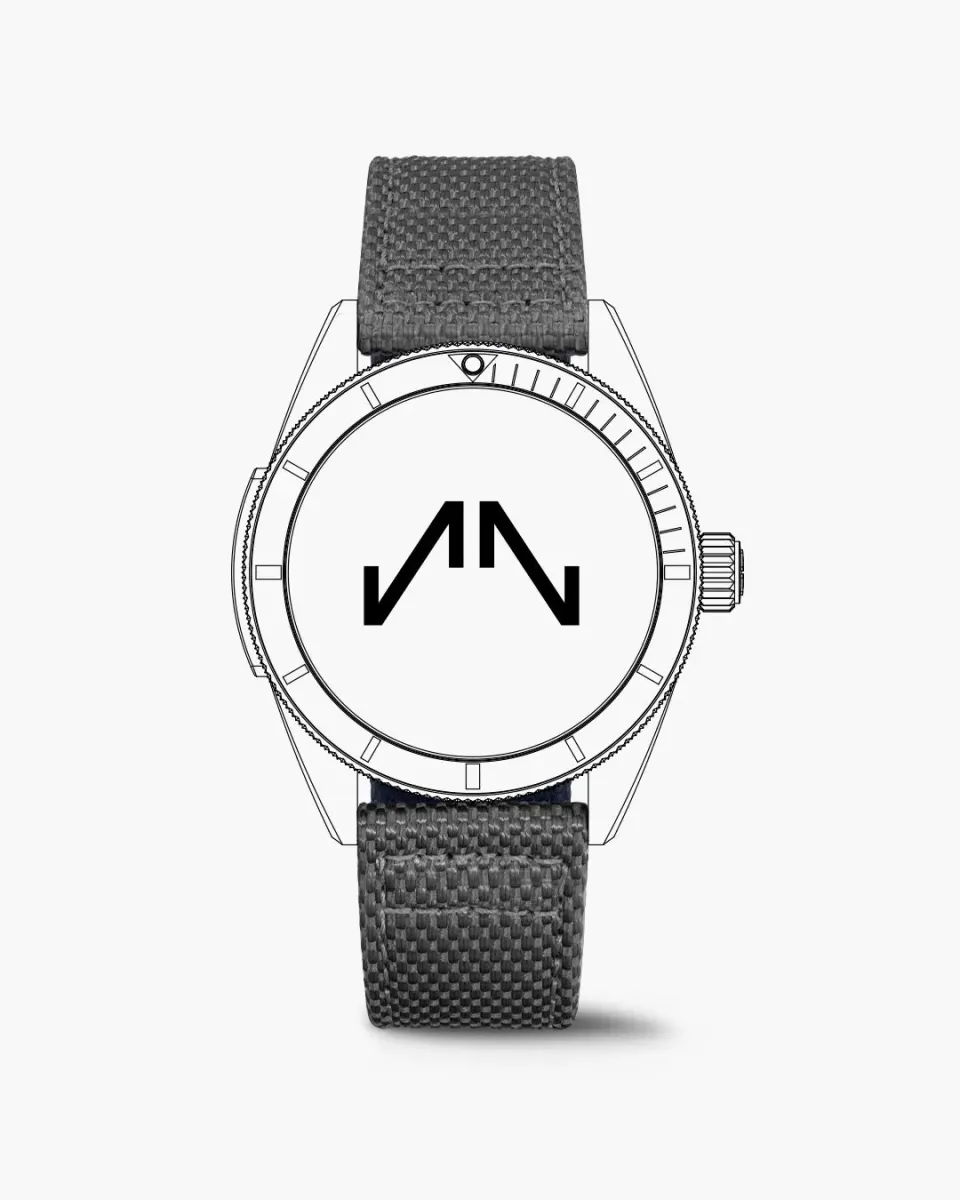 Norqain Adventure Sport 42mm horlogeband grijs Nordura