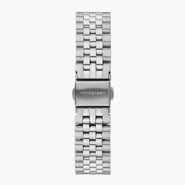 Nordgreen 5-Link horlogearmband zilver 28mm staal