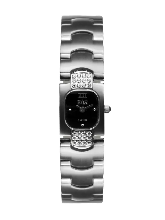 BWC-Swiss 20154.50.15 dameshorloge zwart