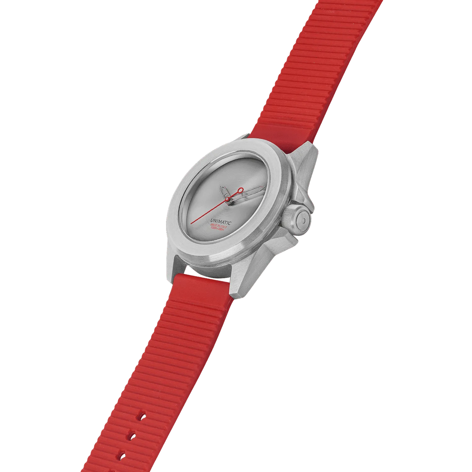 Unimatic Modello Quattro U4S-MEOS horloge staal rood