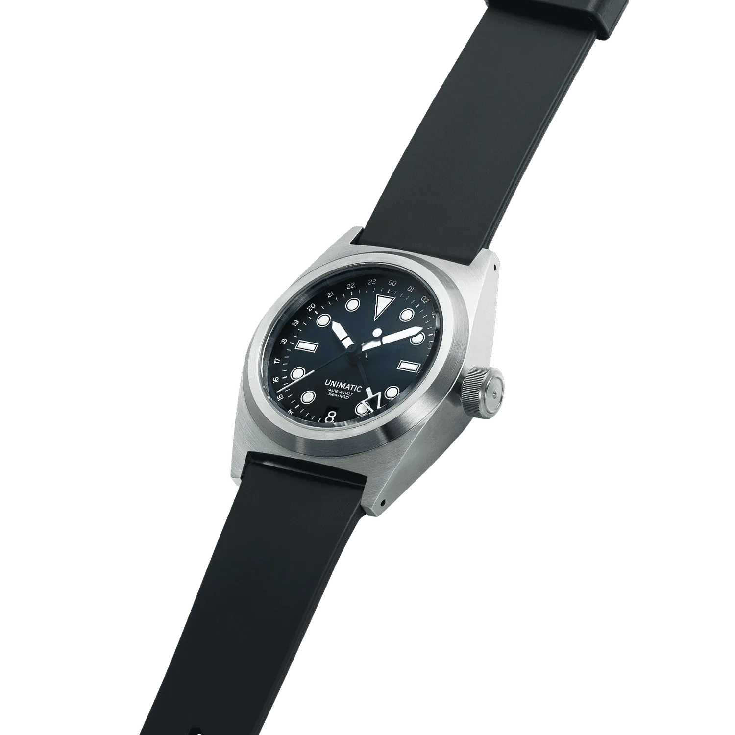 Unimatic Modello Due U2-GMT horloge zwart GMT 38mm