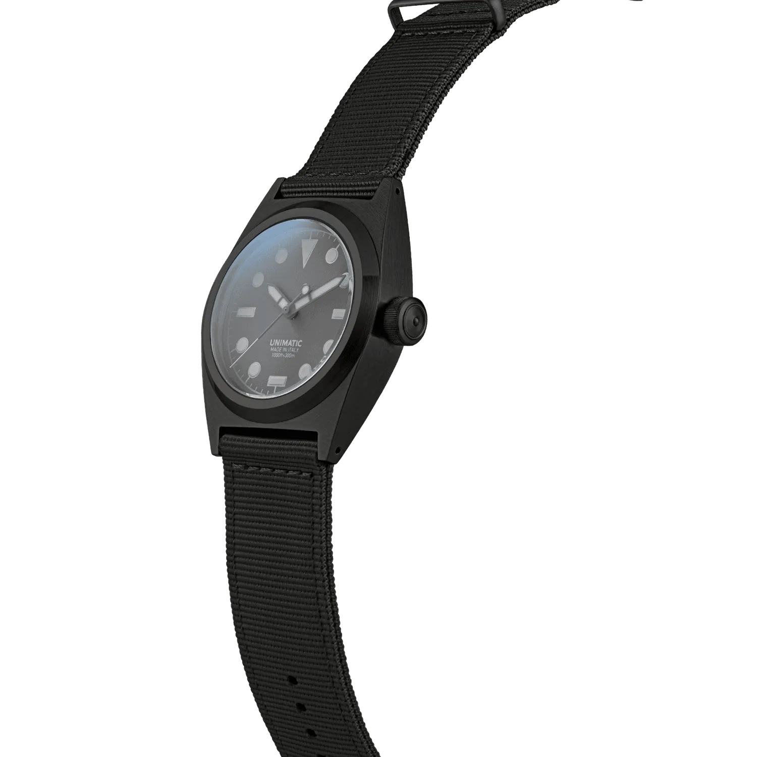 Unimatic Modello Due U2-FN horloge zwart DLC automaat