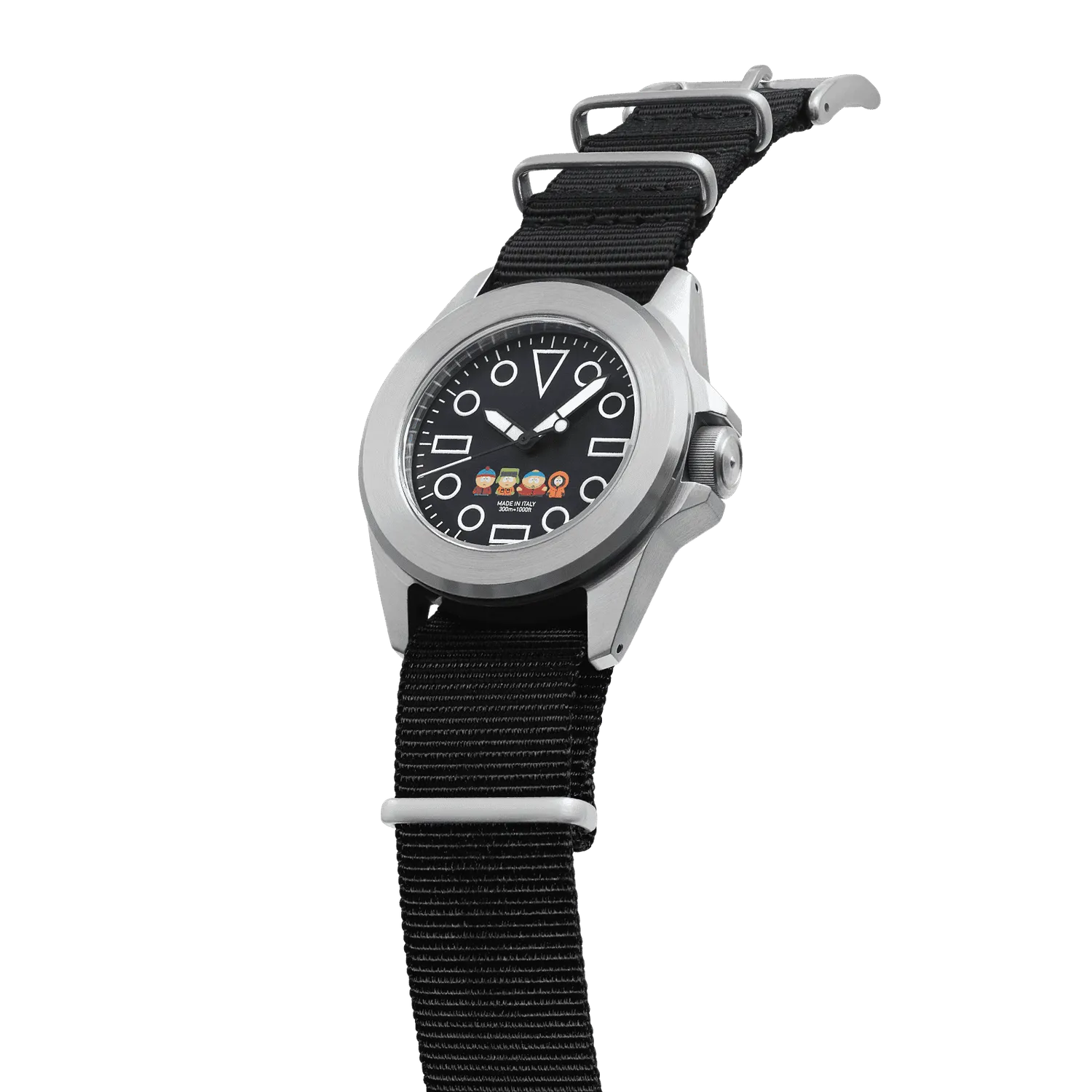 Unimatic Modello Quattro UT4-SP horloge zwart South Park