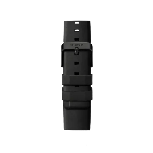 Nordgreen Siliconen zwart horlogebandje 40/42mm flexibel