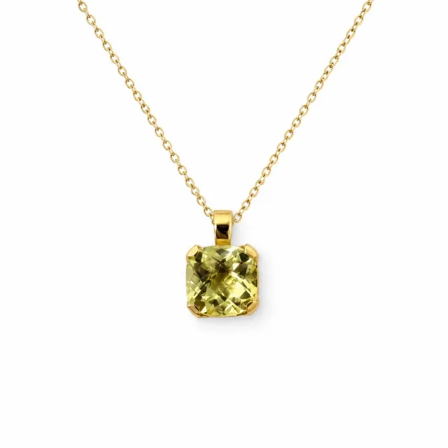 Juwelier Ripassa hanger geelgoud lemon quartz