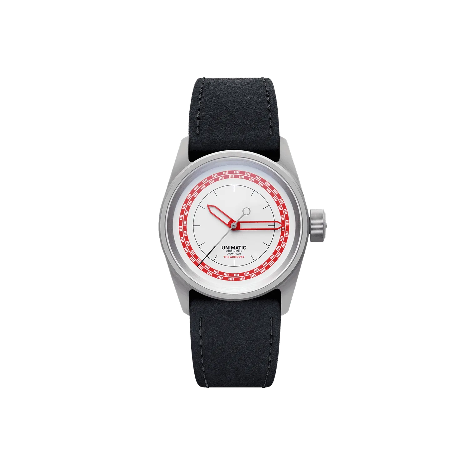Unimatic Modello Cinque U5S-TA2 horloge 40mm wit rood