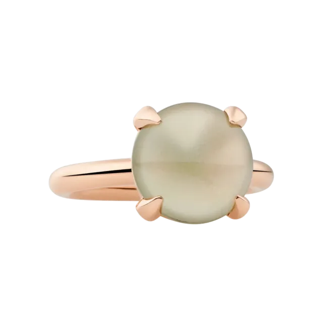 Bron Catch Ring lemonkwarts cabochon geel