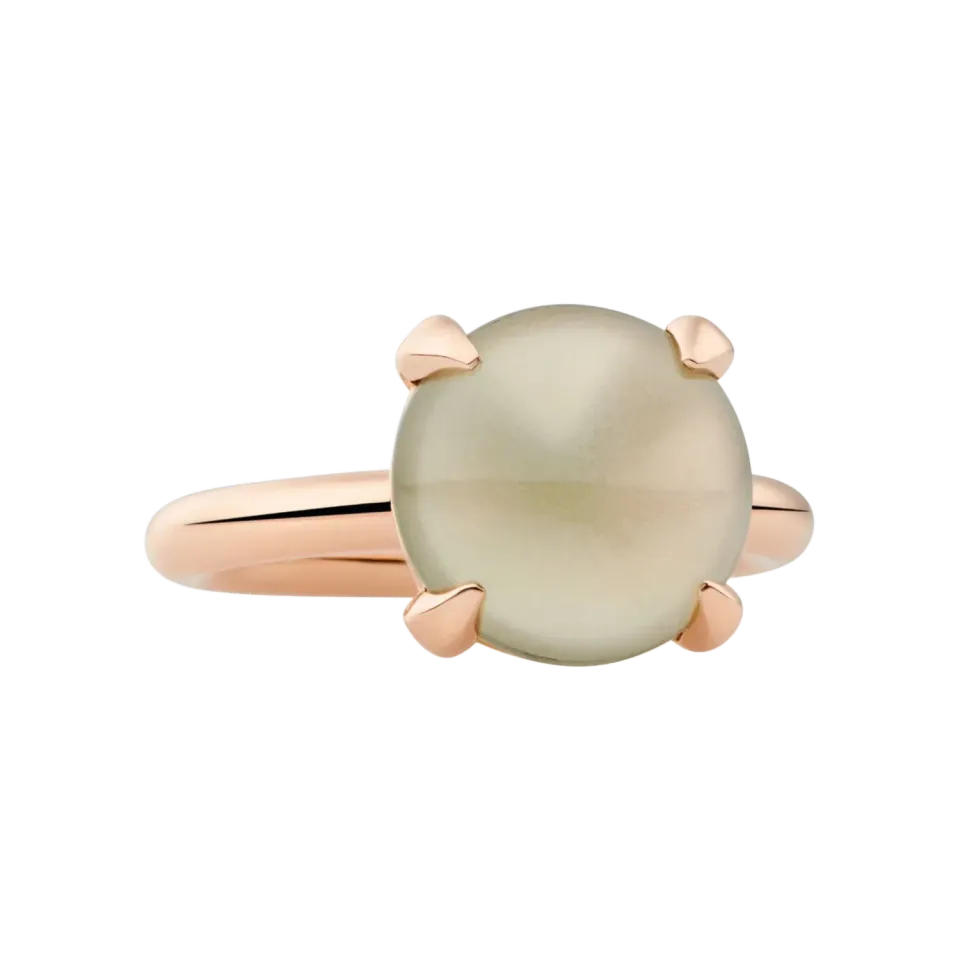 Bron Catch Ring lemonkwarts cabochon geel