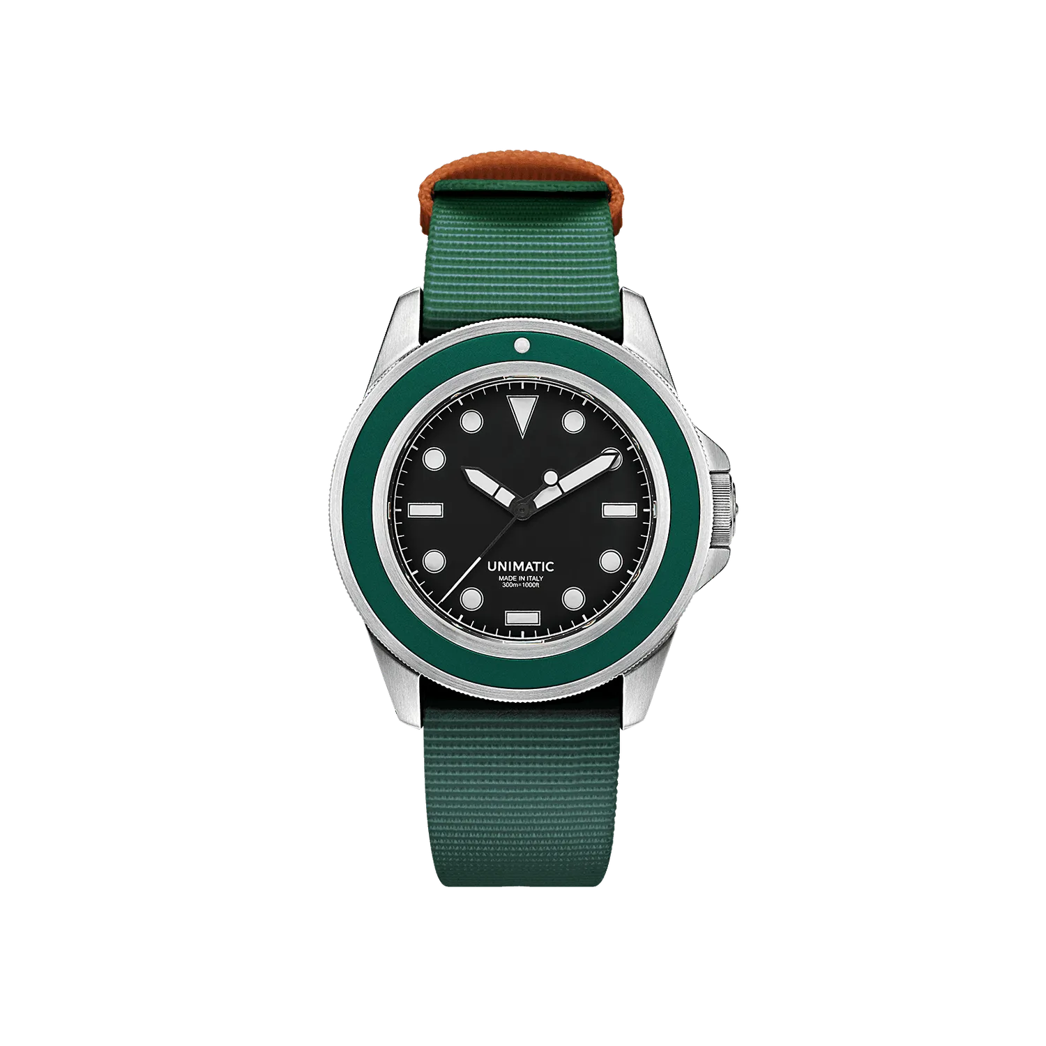 Unimatic Modello Uno U1S-FAI duikhorloge FAI groen