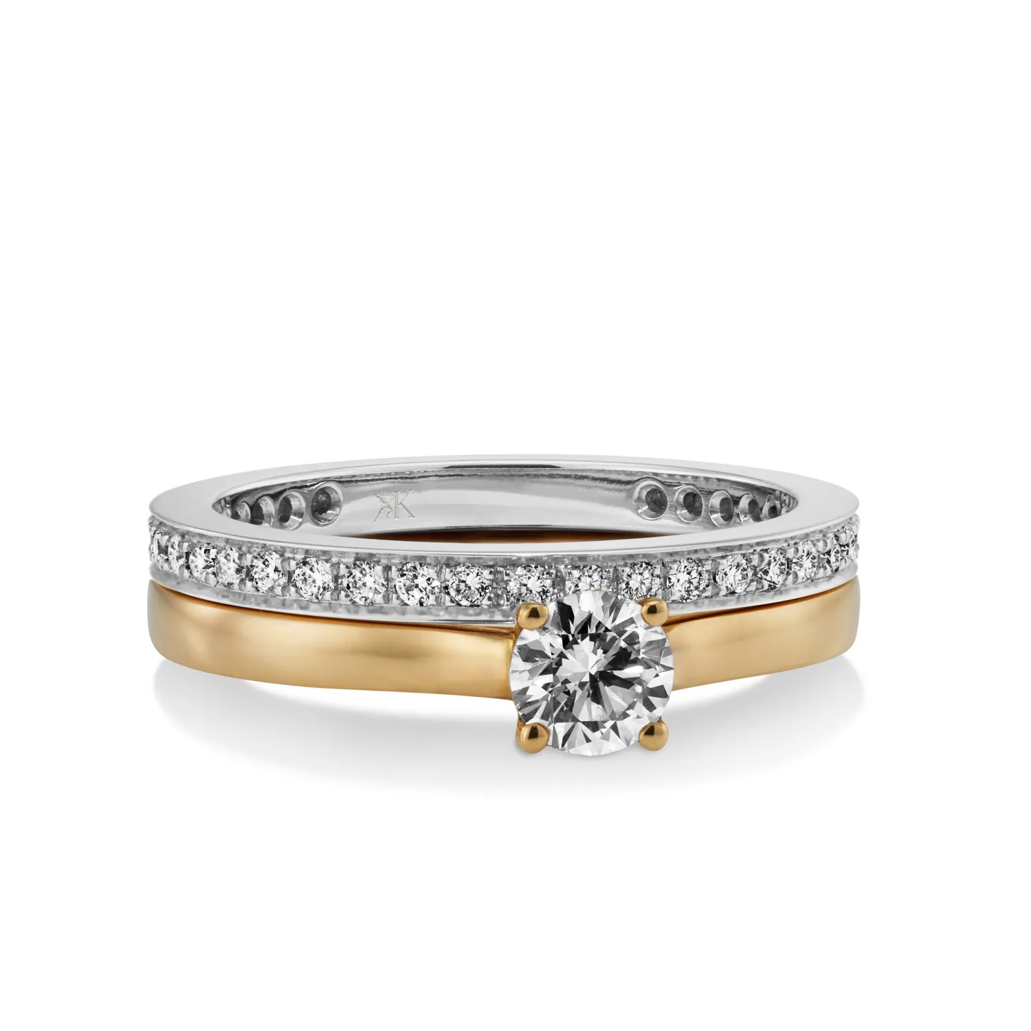 Juwelier Ripassa wit gouden ring met diamanten dames