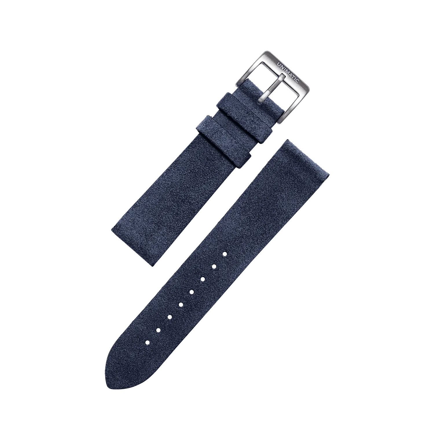 Unimatic Suede horlogebandje 22mm zand leer