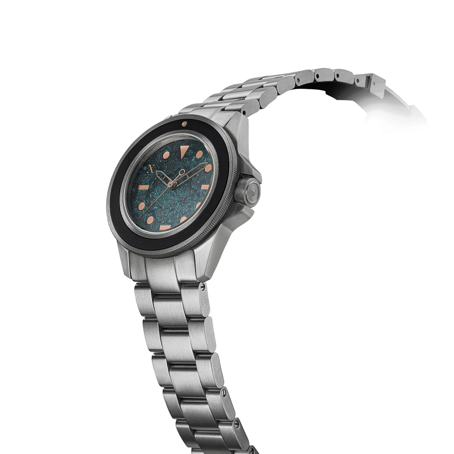 Unimatic Modello Uno U1-NRN duikhorloge koper groen automaat