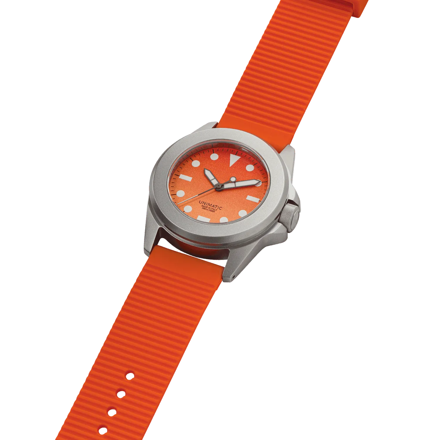 Unimatic Modello Quattro U4S-HS horloge oranje 300m