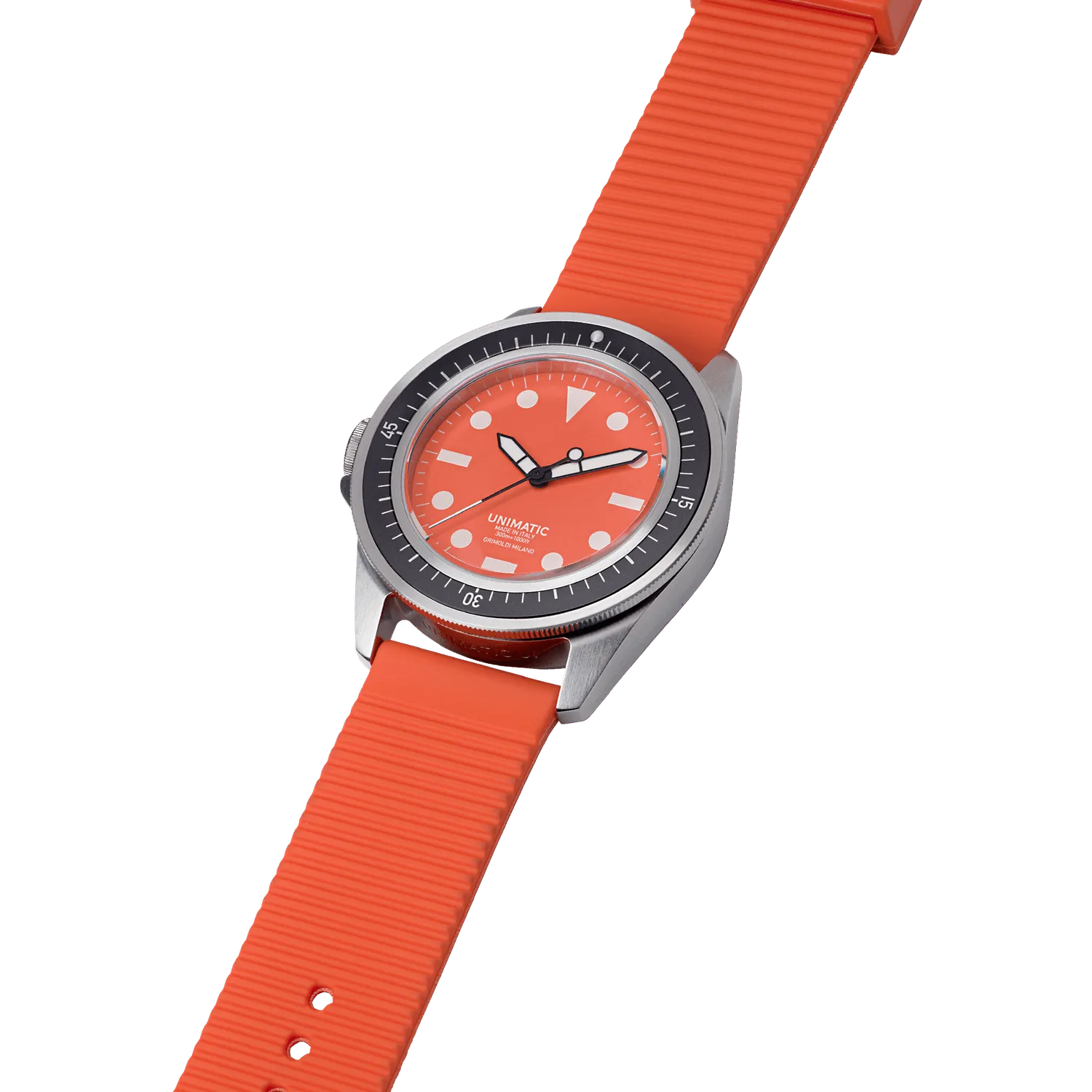 Unimatic Modello Uno U1-GM horloge oranje 300m