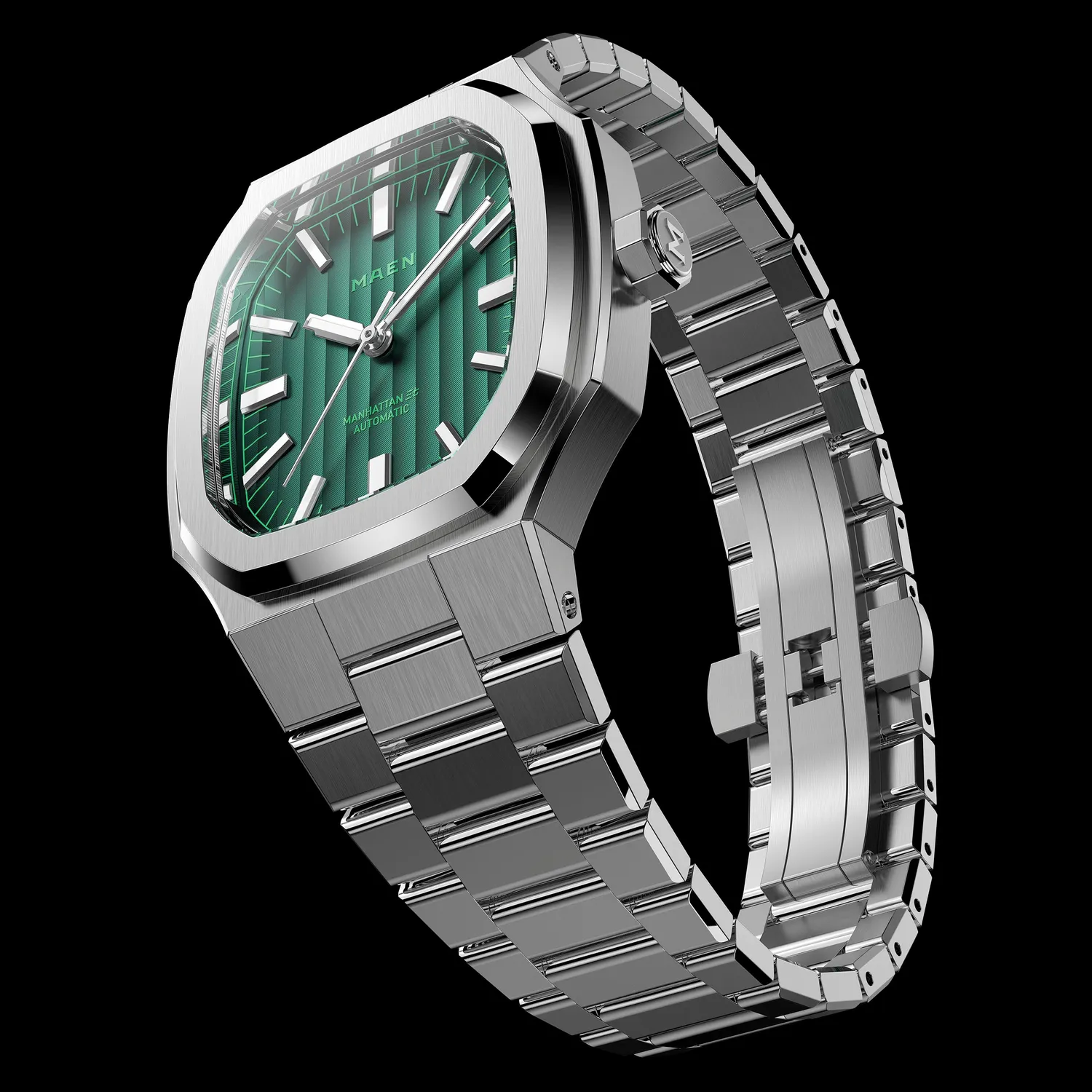 Maen Manhattan MHV.01 horloge 37mm staal grijs