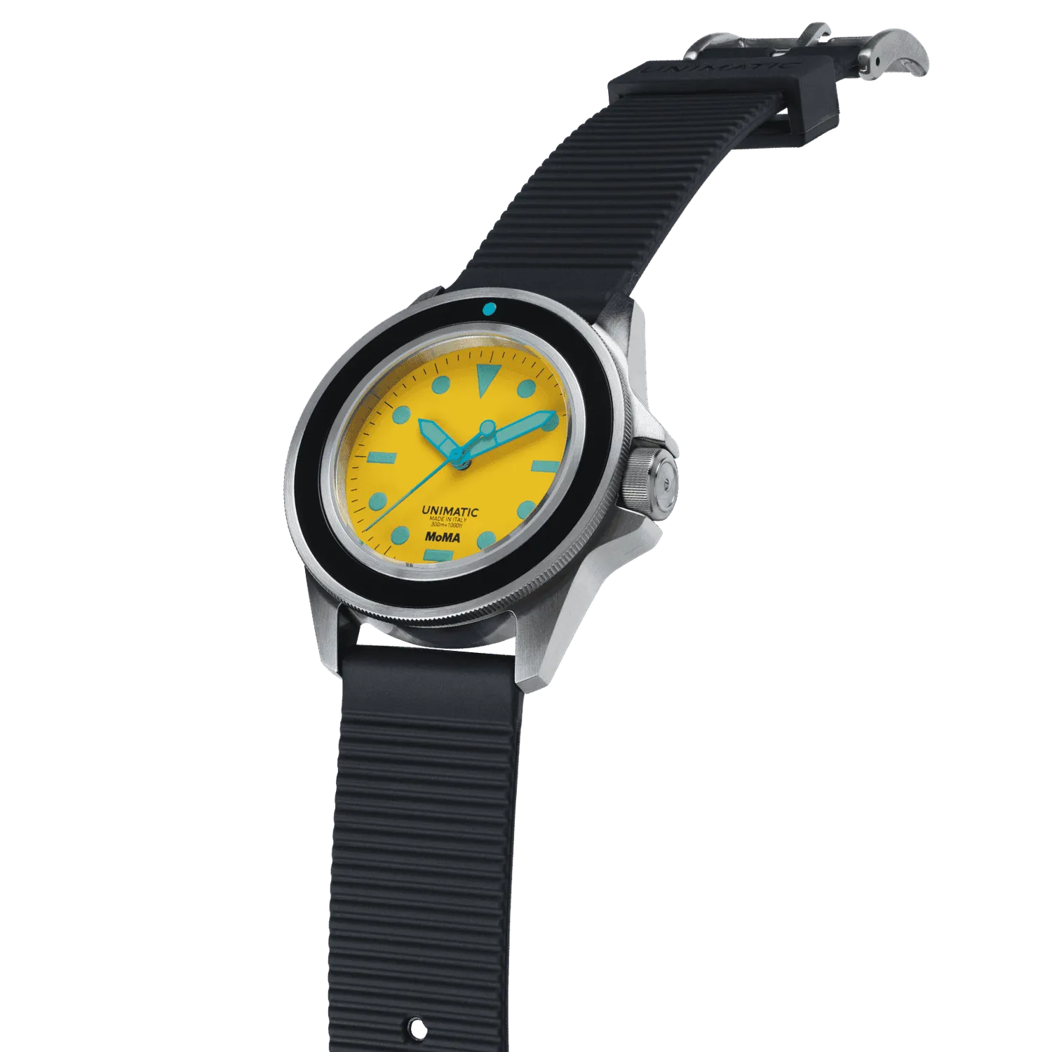 Unimatic Modello Uno U1-MoMA-Y duikhorloge geel 40mm