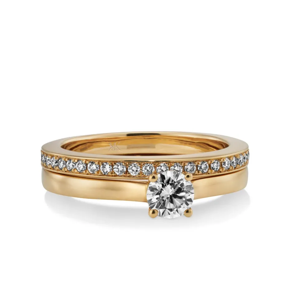Juwelier Ripassa solitaire ring diamant geelgoud