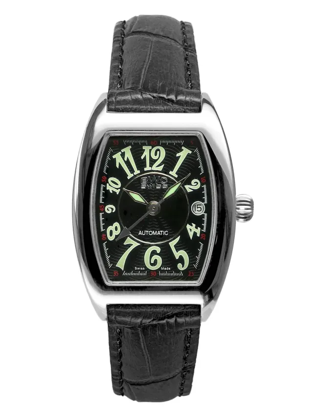 BWC-Swiss 20007.50.02 dameshorloge automaat zwart