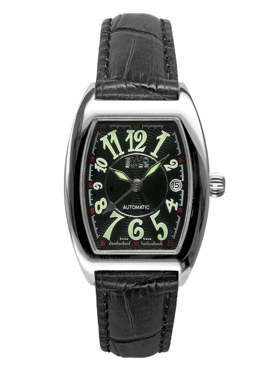 BWC-Swiss 20007.50.02 dameshorloge automaat zwart