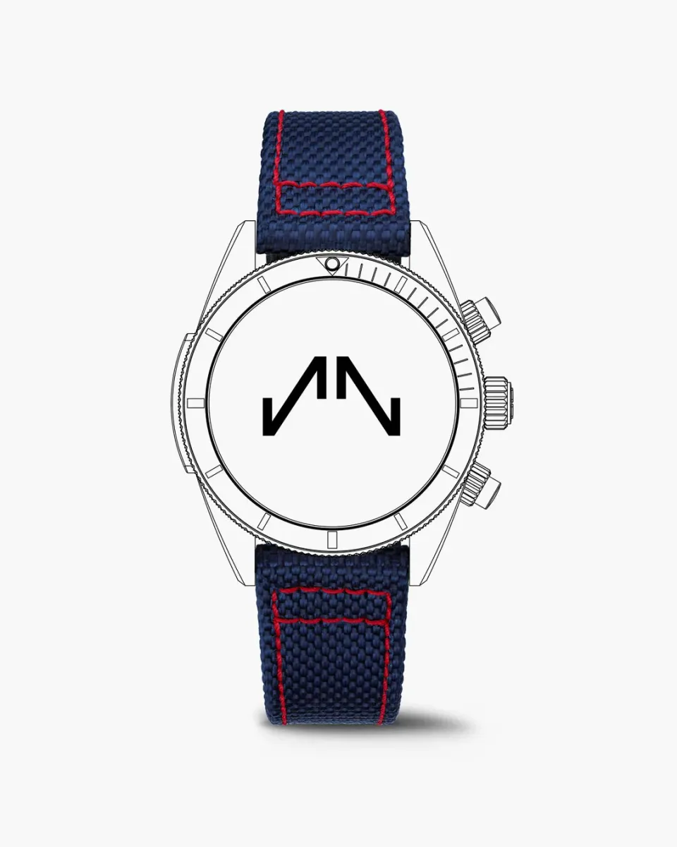 Norqain Adventure Sport Chrono 41mm horlogeband blauw