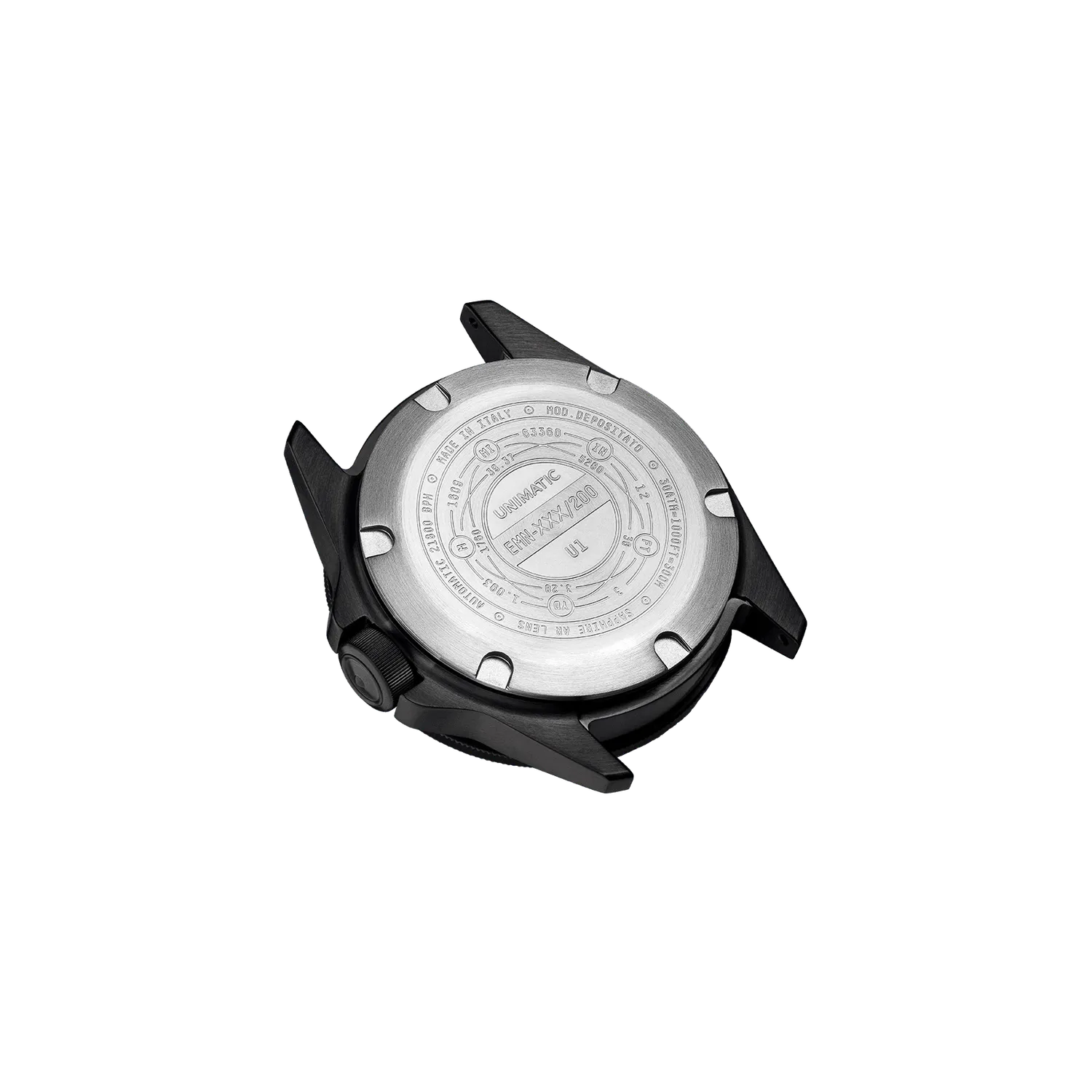 Unimatic Modello Uno U1-EMN horloge zwart DLC