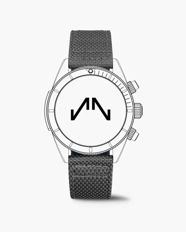 Norqain Adventure Sport Chrono 44mm horlogebandje grijs nordura