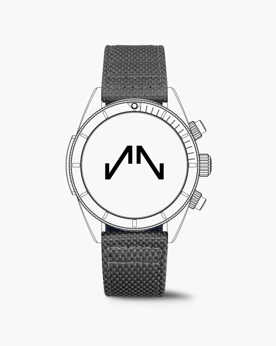 Norqain Adventure Sport Chrono 44mm horlogebandje grijs nordura