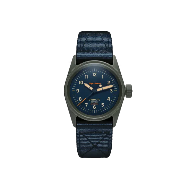 Unimatic Modello Cinque UT5-TANC-A horloge blauw