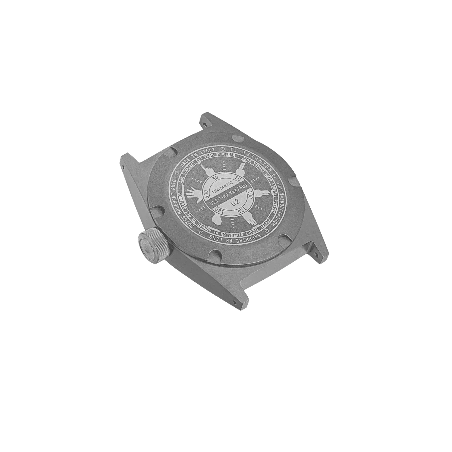 Unimatic Modello Due U2S-T-MP horloge titanium blauw