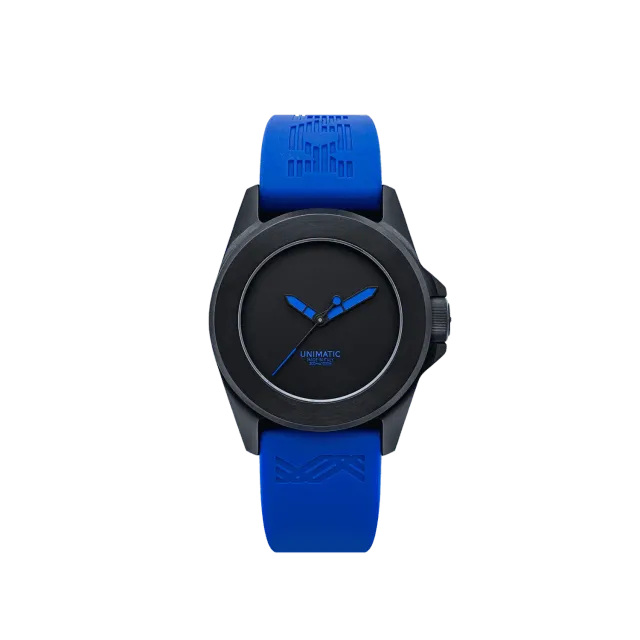 Unimatic Modello Quattro U4S-KNT horloge zwart DLC automaat