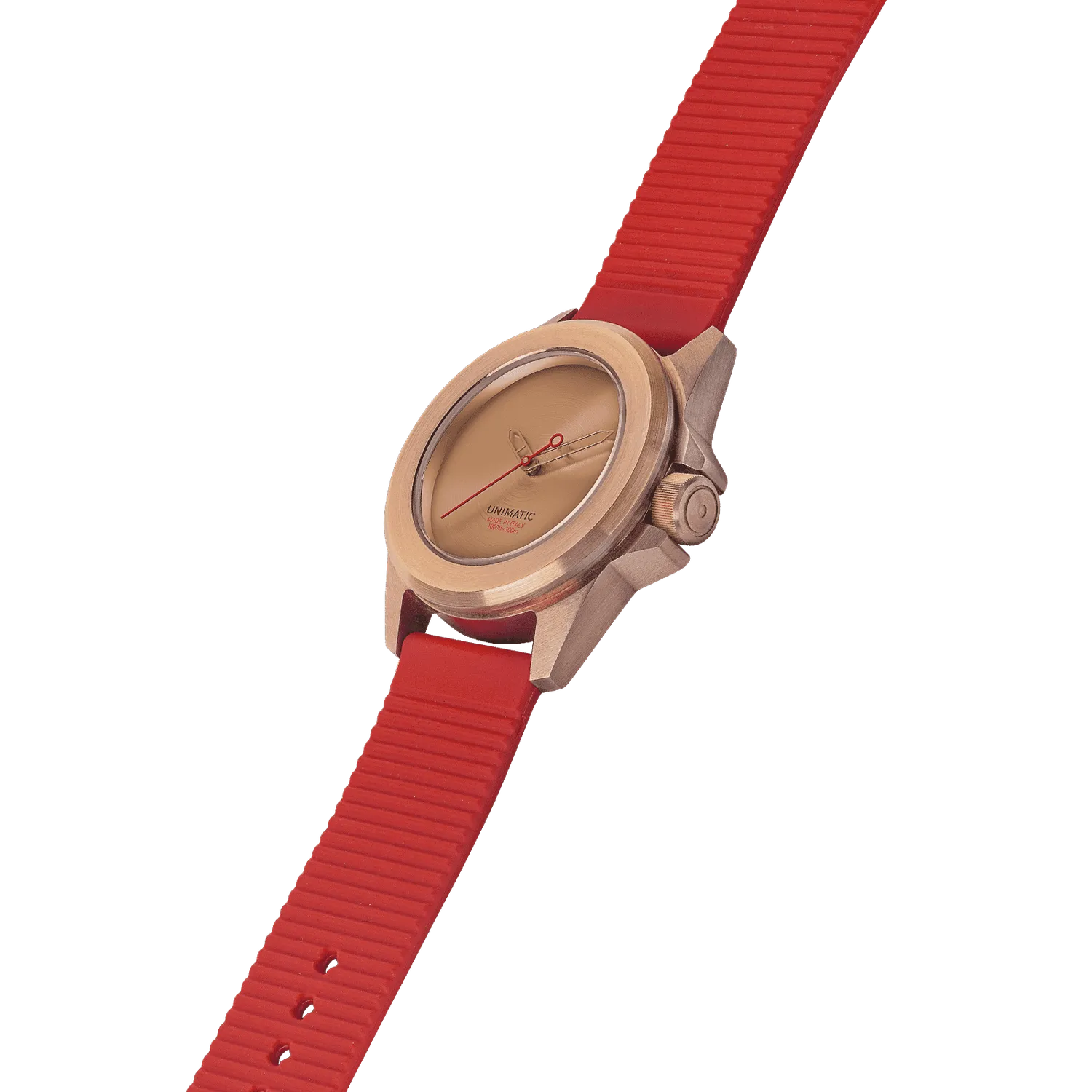 Unimatic Modello Quattro U4S-MEOB horloge brons rood TPU