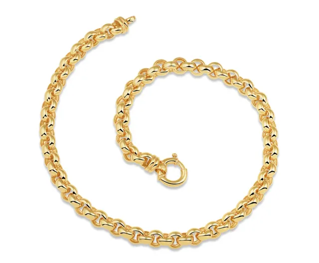 Juwelier Ripassa jasseron collier geelgoud 45 cm schakel