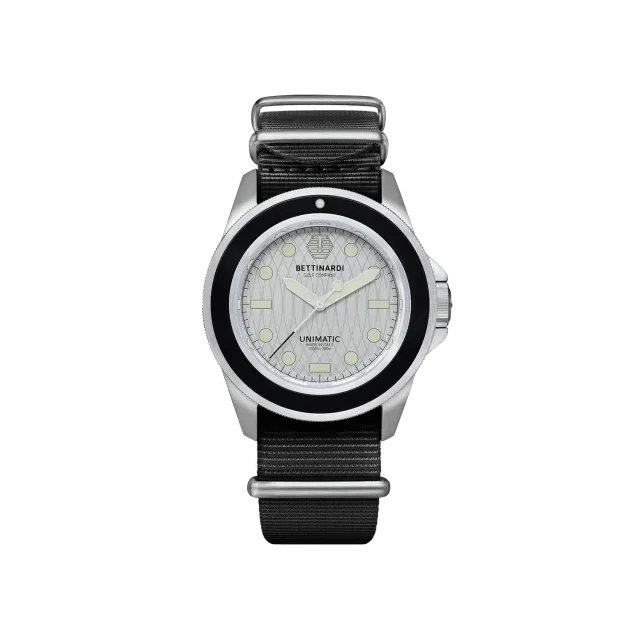 Unimatic Modello Uno U1-BF horloge zilver duikhorloge