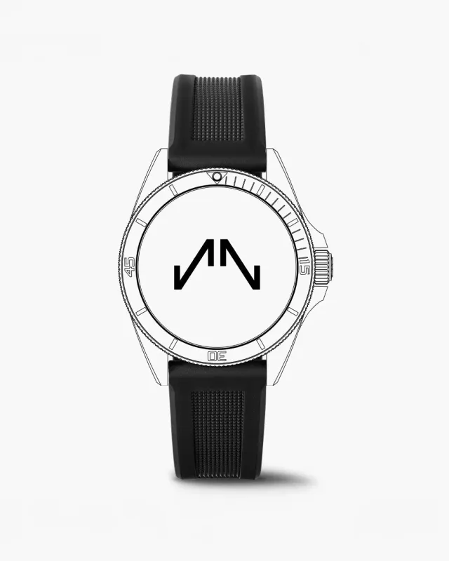 Norqain Neverest Black Rubber horlogeband 20mm rubber