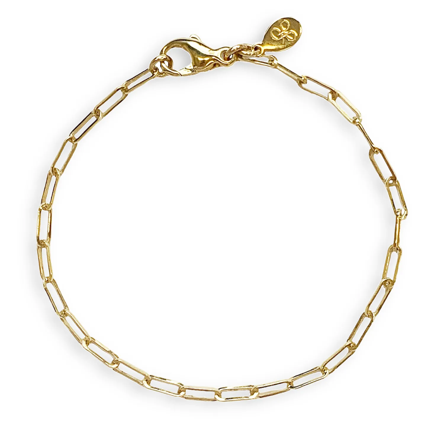 Juwelier Ripassa witgouden fijne schakelarmband