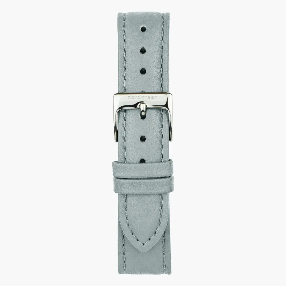 Nordgreen Dove Grey Vegan Silver horlogebandje grijs