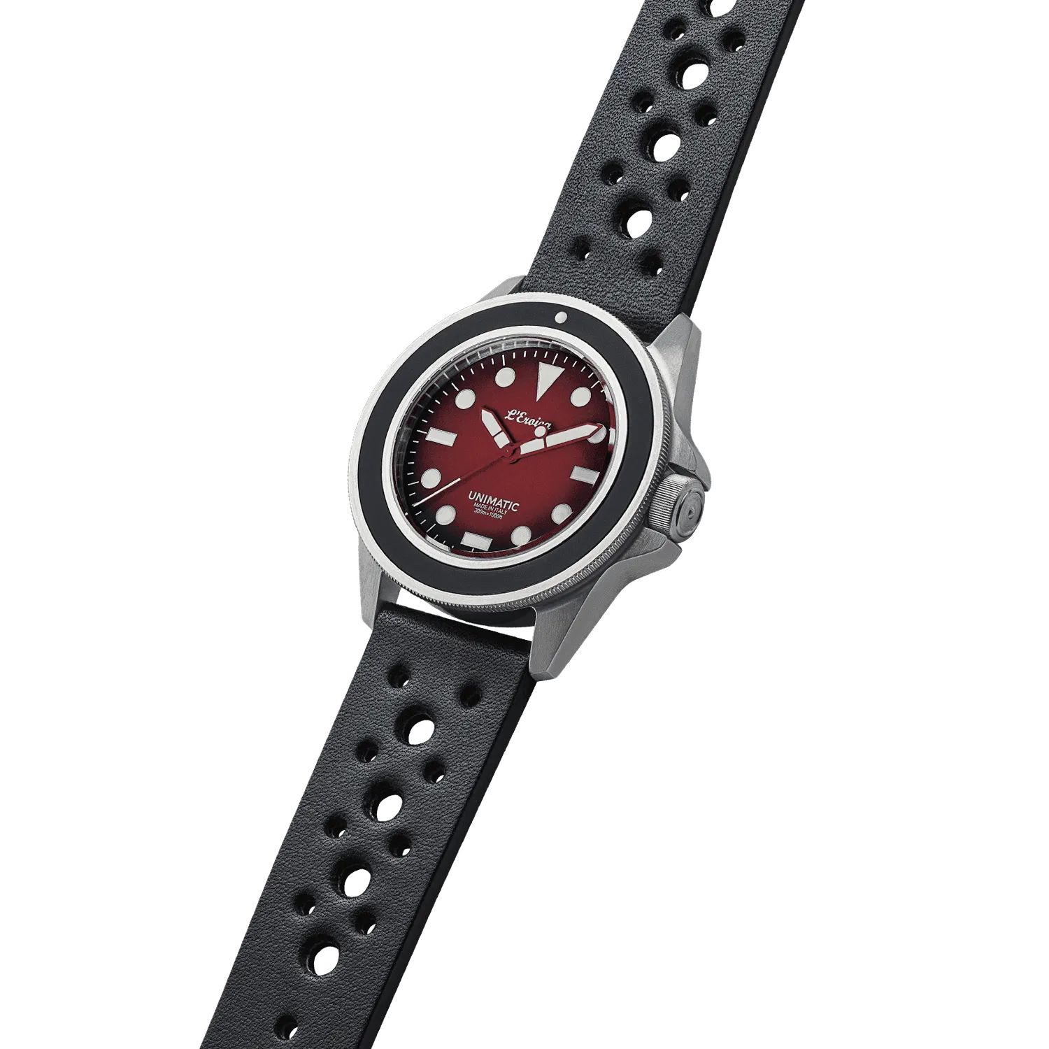 Unimatic Modello Uno U1-ER horloge rood-zwart automaat