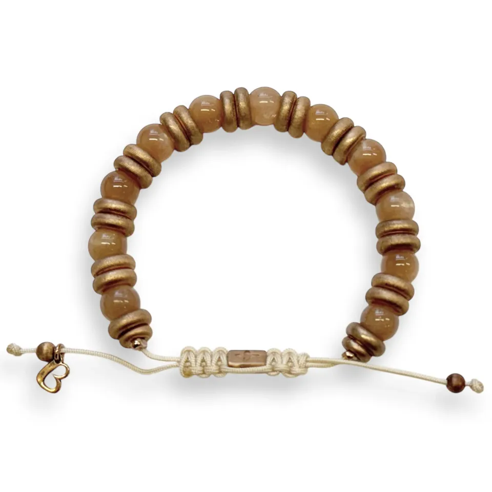 Juwelier Ripassa Maansteen ring roségoud dames