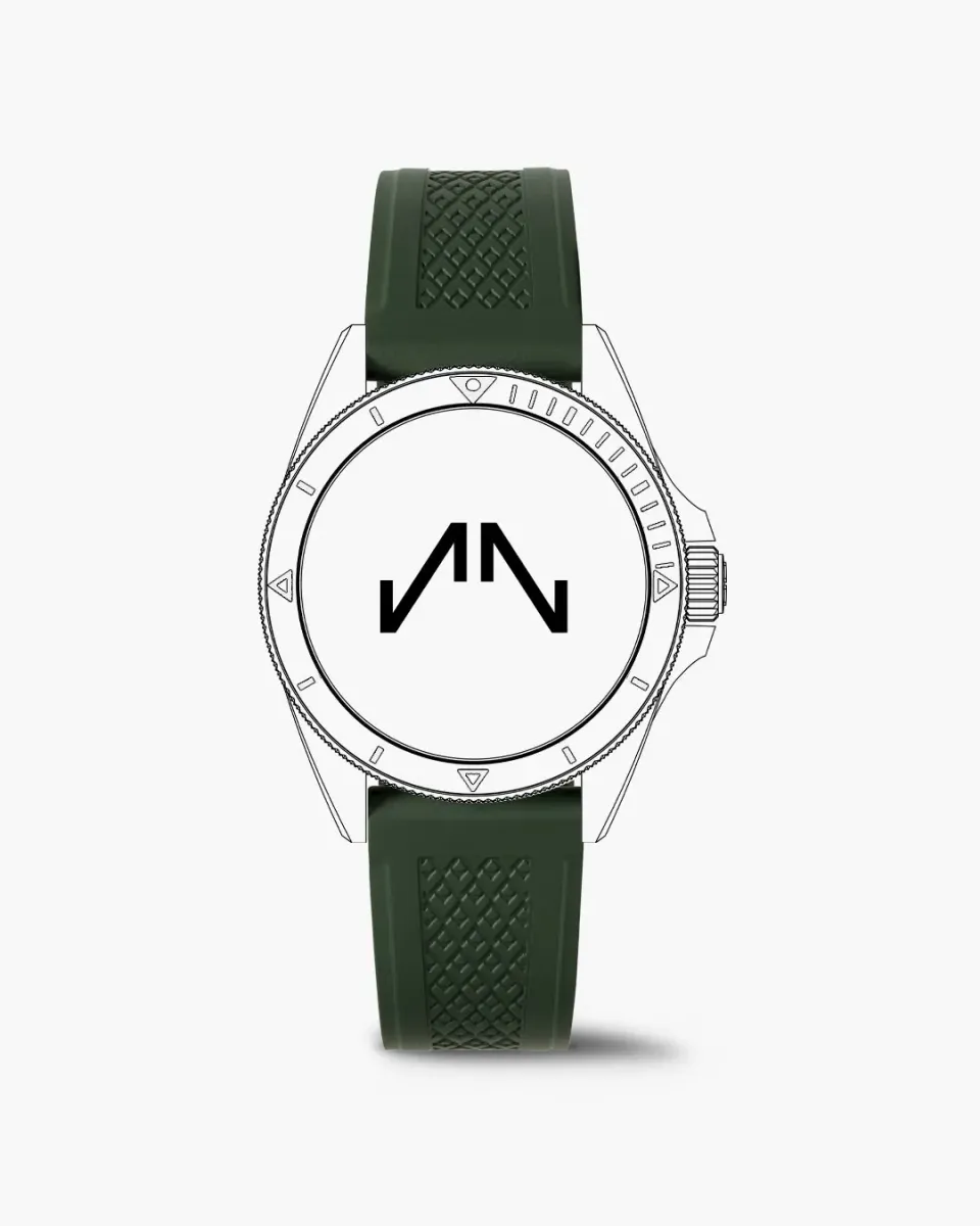Norqain Dark Green Mountain horlogeband groen 20mm