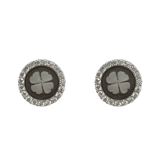 Juwelier Ripassa Camee Zilveren oorstekers zirkonia