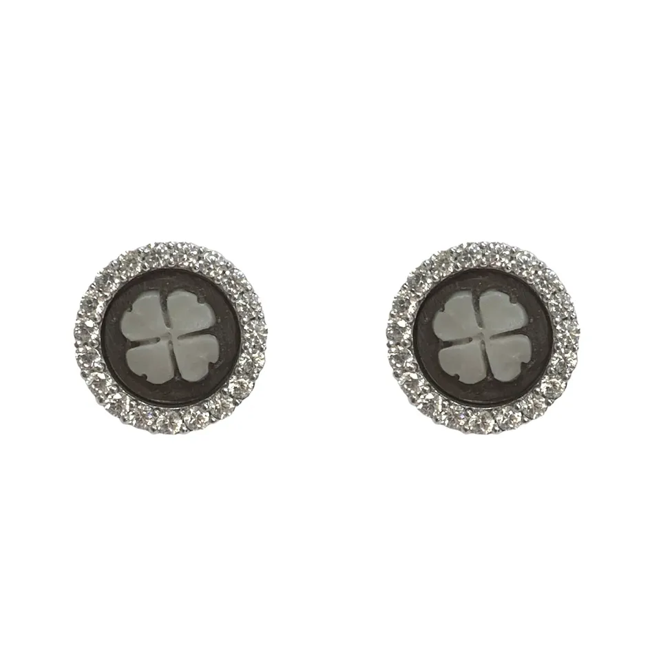 Juwelier Ripassa Camee Zilveren oorstekers zirkonia