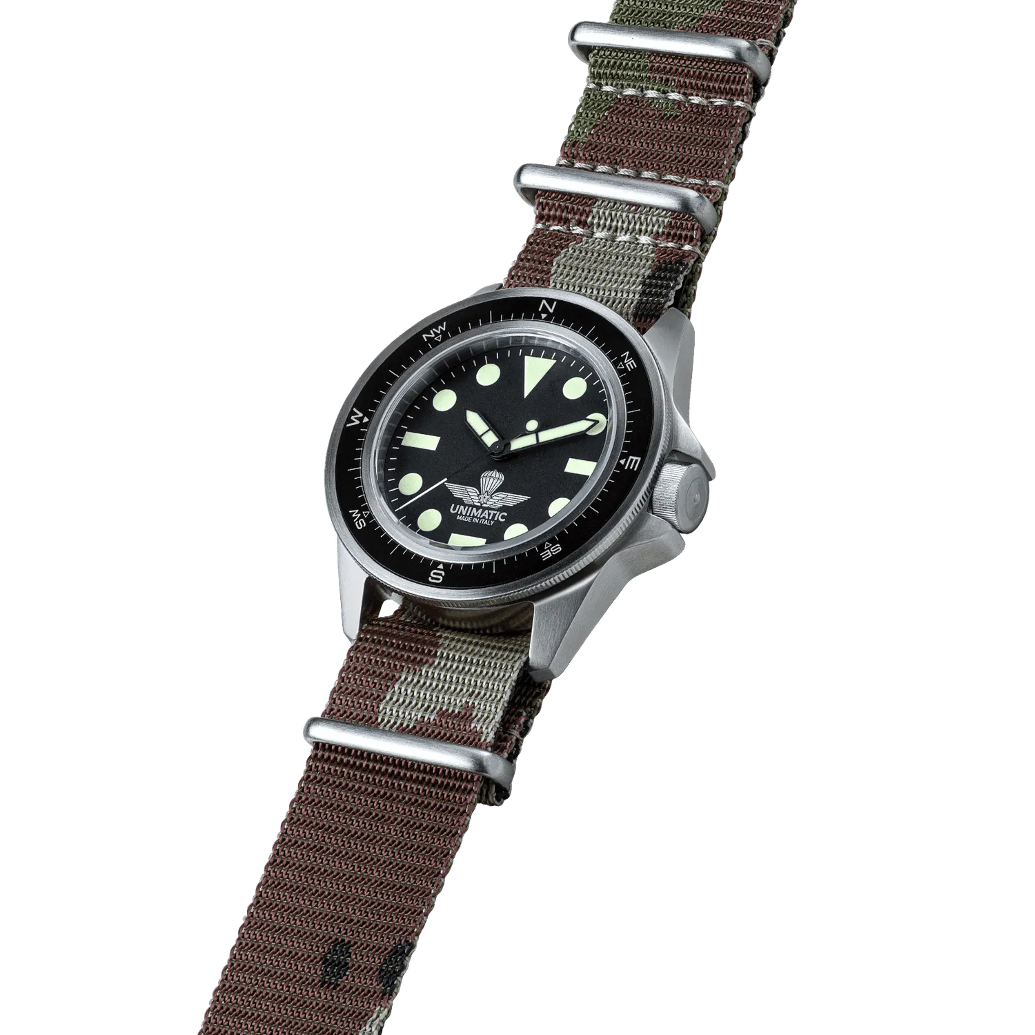 Unimatic Modello Uno U1-PA horloge camo 300M