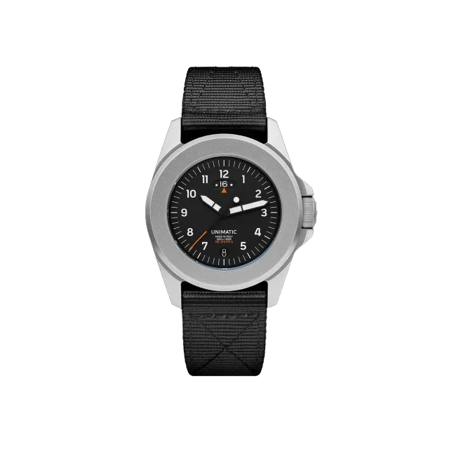 Unimatic Modello Quattro UT4-GMT horloge zwart GMT