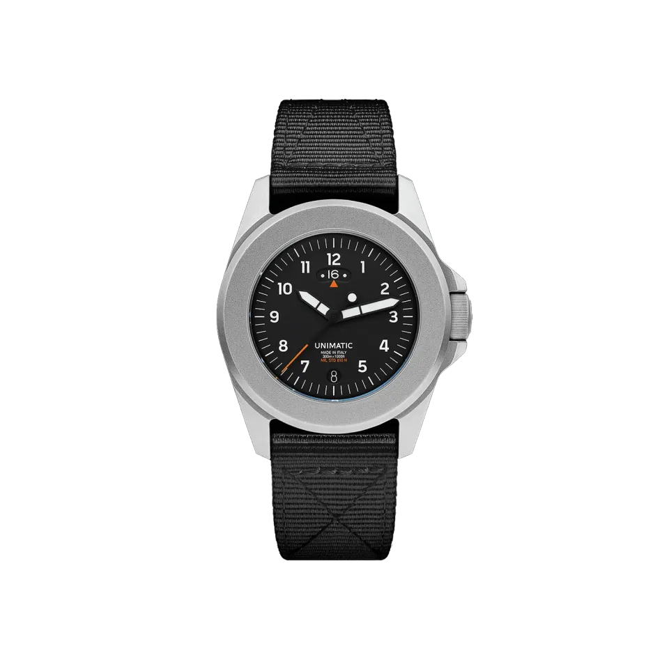 Unimatic Modello Quattro UT4-GMT horloge zwart GMT