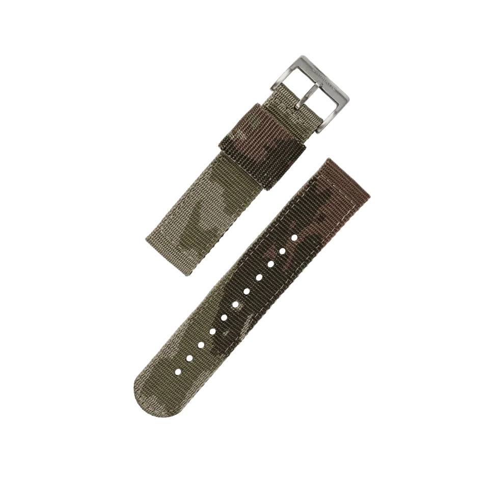 Unimatic Jacquard Nylon horlogebandje 22mm camo night