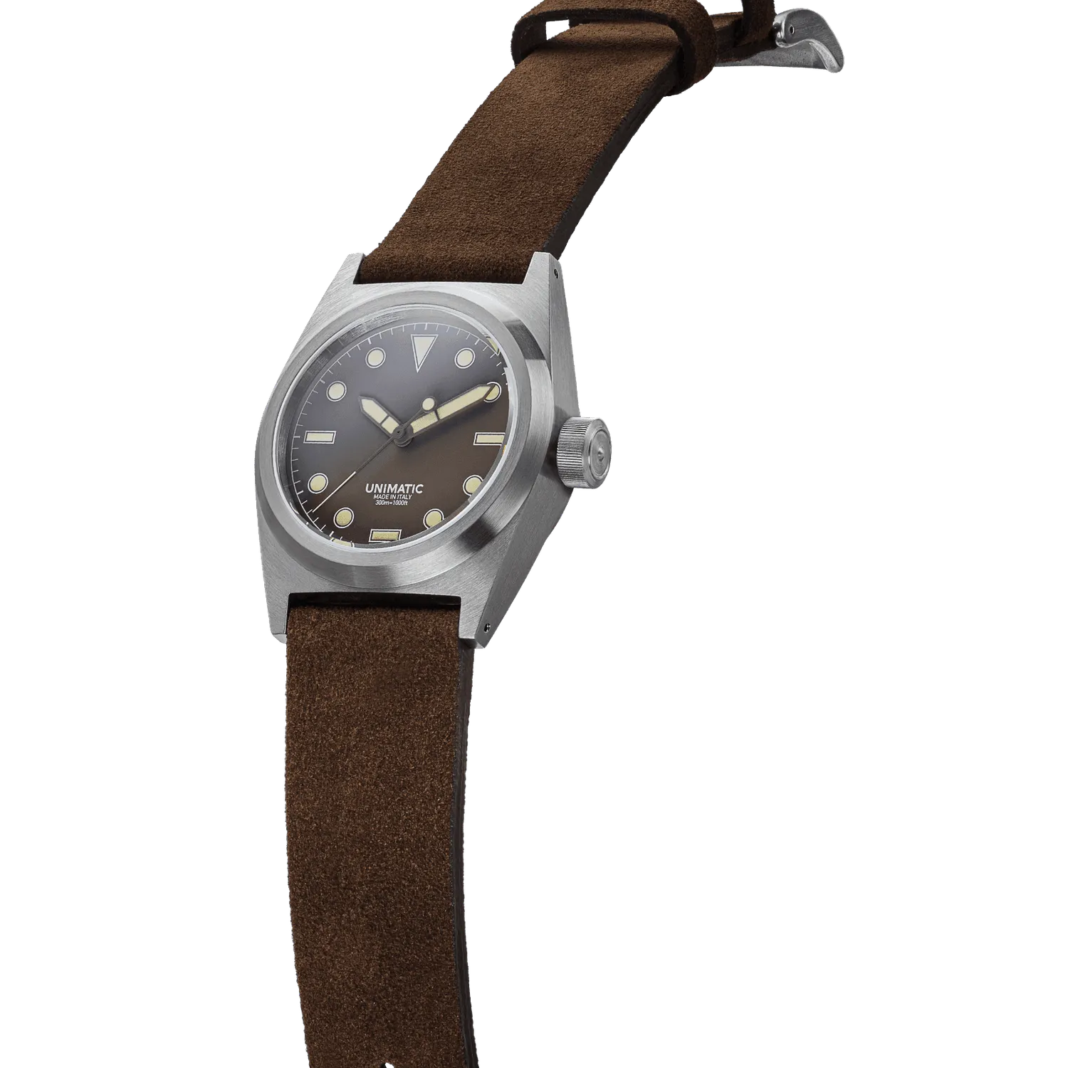Unimatic Modello Due U2S-MB veldhorloge 38mm bruin